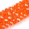 Electroplate Glass Beads Strands EGLA-A034-T6mm-B22-B-1