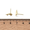 Brass Stud Earrings for Women EJEW-A166-01G-5