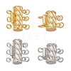 8 Sets 4 Styles Brass Box Clasps KK-AR0002-89-1