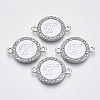 Alloy Enamel Links Connectors ENAM-TAC0003-01S-04T-1