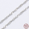 925 Sterling Silver Rope Chains Necklaces STER-E007-2B-3