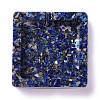 Resin with Natural Lapis Lazuli Chip Stones Ashtray DJEW-F015-04B-1