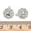 Christmas Brass Micro Pave Clear Cubic Zirconia Pendants KK-A280-03C-P-3