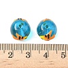 Ocean Theme Handmade Glass Enamel Beads LAMP-D304-02E-4