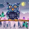 Cartoon Owl Pattern 5D Diamond Painting Kits for Kids and Adult Beginners PW-WG49578-02-1