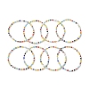 Glass Beads Beaded Stretch Bracelets BJEW-JB10957-4