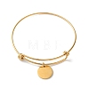 Adjustable Expandable 304 Stainless Steel Bangles BJEW-L704-01G-2