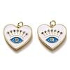 Brass Micro Pave Colorful Cubic Zirconia Pendants ZIRC-B0003-12G-1