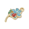 Alloy Enamel Pendants PALLOY-V003-01G-02-2