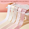 5 Rolls 5 Colors Polyester Frayed Ribbon OCOR-PH0002-79-4