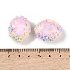 Handmade Luminous Polymer Clay Glass Rhinestone Beads CLAY-H003-05C-4