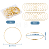 50Pcs Brass Linking Rings KK-SP0002-12B-2