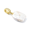 Natural Baroque Keshi Pearl Pendants PALLOY-JF05284-2