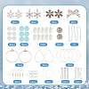 Christmas Snowflake DIY Earring Making Kit DIY-SC0022-79-2