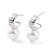 Rack Plating Brass Studs Earrings for Women KK-Z038-02P-1