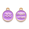Alloy Enamel Pendants ENAM-S124-01B-01J-1