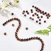 Grade AB Natural Tiger Eye Round Beads Strands G-OC0001-78B-4