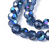 Electroplate Transparent Glass Beads Strands X-EGLA-N054-T4mm-A02-3