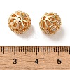 Rack Plating Brass Pave Cubic Zirconia Beads KK-M285-32A-KCG-3