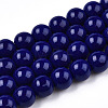 Opaque Solid Color Glass Beads Strands X-GLAA-T032-P10mm-03-1