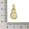 Brass Micro Pave Cubic Zirconia Pendants KK-Q808-26G-3