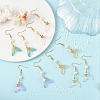 Glass Dangle Earrings EJEW-JE07309-1