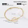 Vintage 304 Stainless Steel Link Bracelets for Women CS6092-2-1