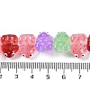 Transparent Glass Enamel Beads Strands GLAA-B021-05F-4