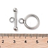 304 Stainless Steel Ring Toggle Clasps STAS-A092-09I-P-3