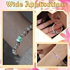 50Pcs UV Plating Opaque Acrylic Beads OACR-YW0003-10A-6