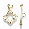 Brass Toggle Clasps KK-T057-079-NF-3