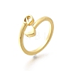 Brass Cuff Rings for Women RJEW-U044-D-4