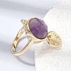 Brass Cuff Rings for Women GG-CBA7610-10G-08-3