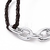 Fashion Braided Bracelets BJEW-JB00848-09-2