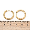 202 Stainless Steel Huggie Hoop Earrings LS-EJEW-F111A-18mm-G-5