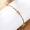 304 Stainless Steel Rope Chain Bracelets for Women BJEW-C094-06G-2