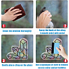4Pcs 4 Patterns PVC Colored Laser Stained Window Film Adhesive Static Stickers STIC-WH0008-008-4
