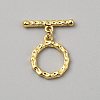 Brass Toggle Clasps for Necklace Bracelet Accessories KK-WH20005-03G-05-1