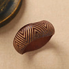 Wave Engraved Wood Wavy Wide Bangles for Women WG66DDD-02-1