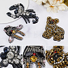 Gorgecraft 3Pcs 3 Styles Animal Rhinestone Ornament Accessories PATC-GF0001-44-6