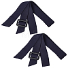 2Pcs Tie a Knot Polyester Waist Belt with Plastic Buckle AJEW-GF0014-53A-1