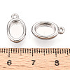 304 Stainless Steel Pendant Cabochon Settings STAS-N114-47P-3