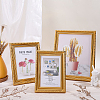 3Pcs 3 Styles Retro Resin Photo Frame Stand DJEW-WR0001-23-4