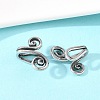 Flower 316 Stainless Steel Non- Piercing Cartilage Earrings AJEW-C044-07B-AS-2