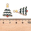 Christmas Theme Alloy Enamel Pendants X-ENAM-T020-10I-3