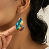 Imitation Leather Dangle Earrings FS-WGEB56E-01-2