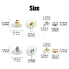 340Pcs 4 Style 304 Stainless Steel Friction Ear Nuts & Bullet Clutch Earring Backs Sets STAS-YW0001-82-3