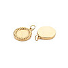 Ion Plating(IP) 304 Stainless Steel Pendant Enamel Settings X-STAS-N097-204A-02LG-2