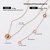 304 Stainless Steel Crystal Rhinestone Pendant Necklaces for Women EI8991-3-1