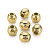 UV Plating Acrylic European Large Hole Beads PACR-T005-09-1